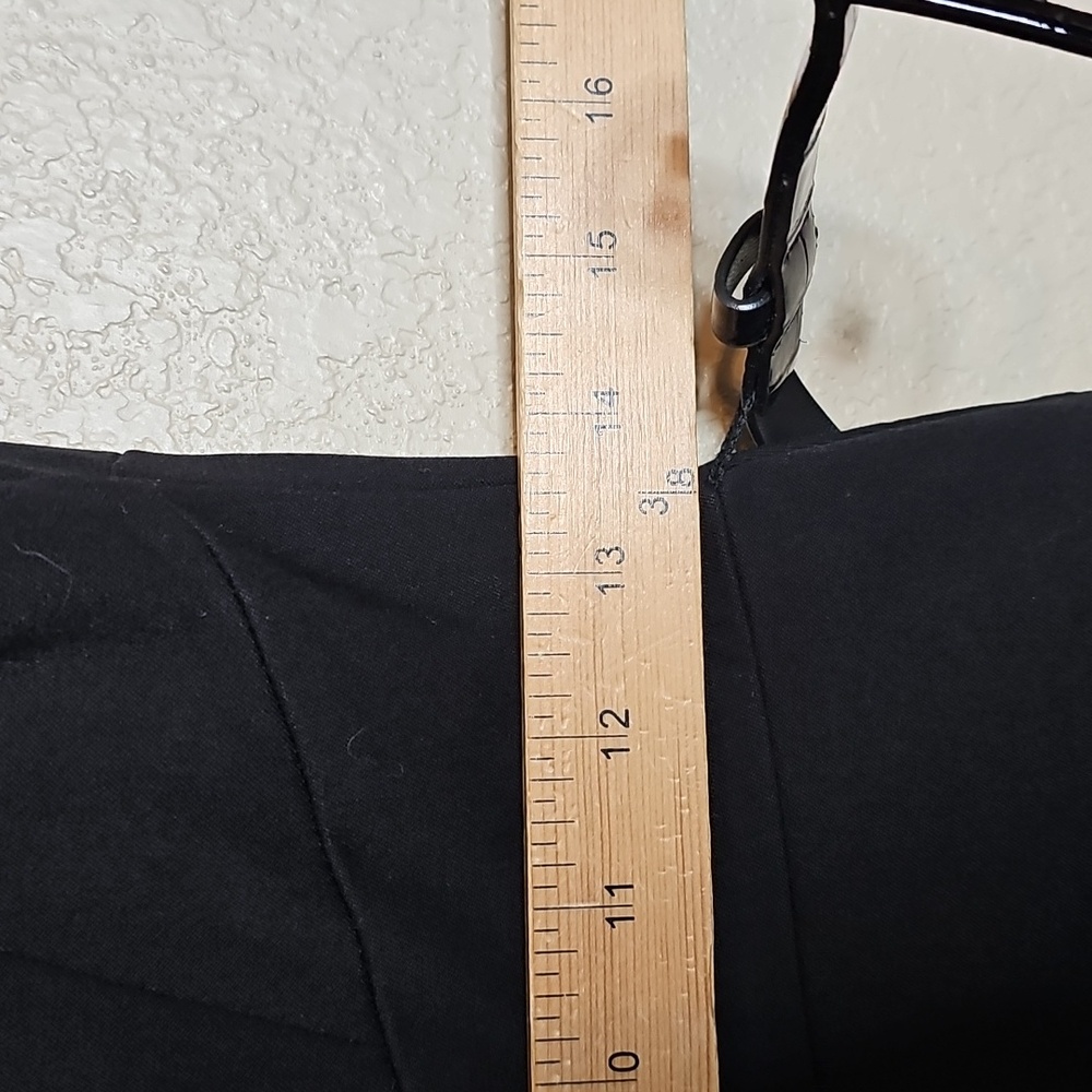 White House Black Market 4 Black Belted Dress - Picture 9 of 10